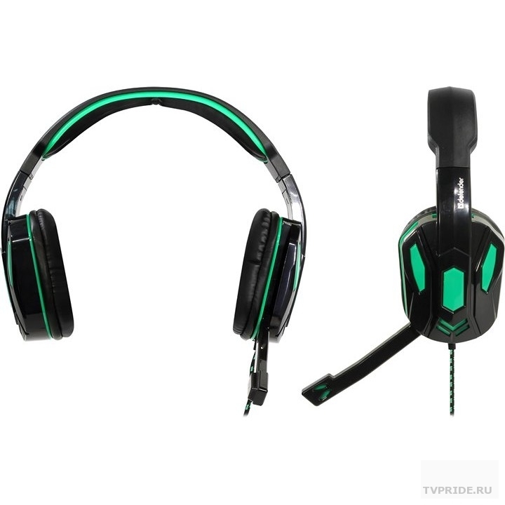 Defender Warhead G-275 зеленый  черный, кабель 1,8 м 64122