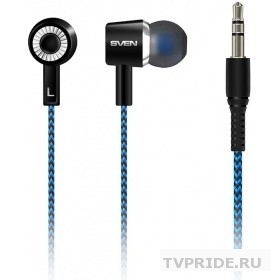 SVEN E-106, черный-синий наушиники 103 Дб, mini jack 3.5 mm