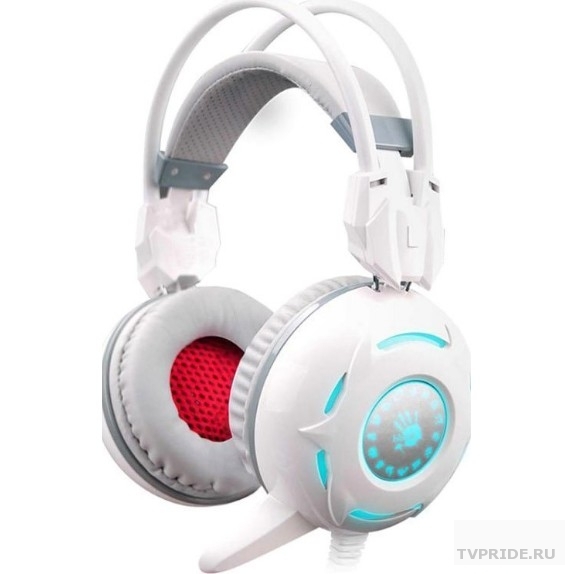 A4 Bloody G300 белые 2.2м мониторы оголовье G300