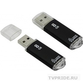 Smartbuy USB Drive 8Gb V-Cut series Black SB8GBVC-K