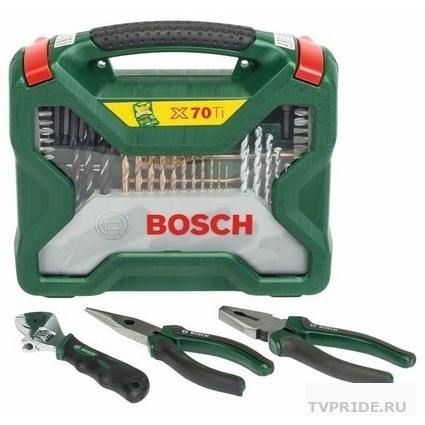 Bosch 2607017197 Набор оснастки X-Line 70штплоскогубцы