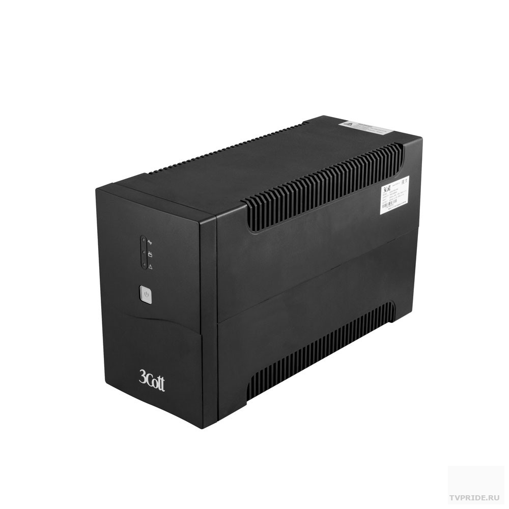 3Cott ИБП 3Cott-1500-CNL Connect Line 1500VA/900W USB,AVR,RJ11,RJ45 4 Euro2 IEC 0509786