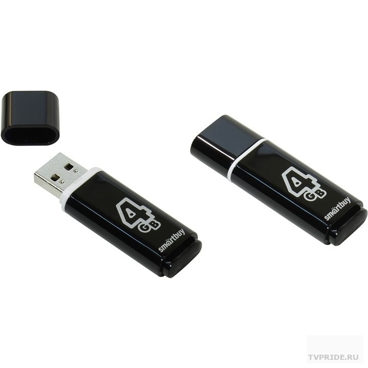 Smartbuy USB Drive 4Gb Glossy series Black SB4GBGS-K