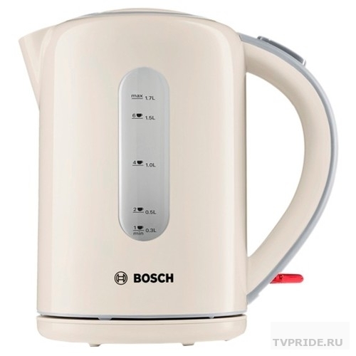 Чайник Bosch TWK7607 1.7л. 2200Вт бежевый пластик