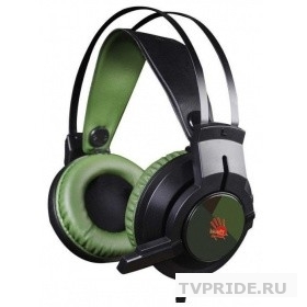 A4 Bloody J450 черный/зеленый 2.2м мониторы оголовье