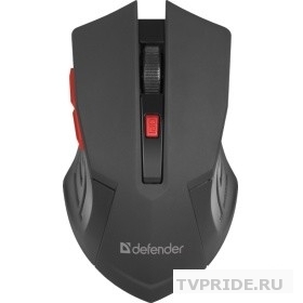 Defender Accura MM-275 RED USB 52276 Беспроводная оптическая мышь, 6 кнопок, 800-1600 dpi 