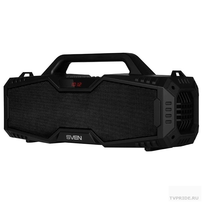 SVEN PS-480, черный 24 Вт, Bluetooth, FM, USB, microSD, LED-дисплей, 2000мАч