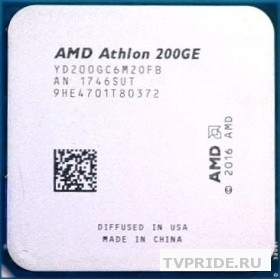  AMD Athlon 200GE OEM YD200GC6M2OFB 3.2 GHz/2core/14Mb/SVGA RADEON Vega 3/35W/Socket AM4
