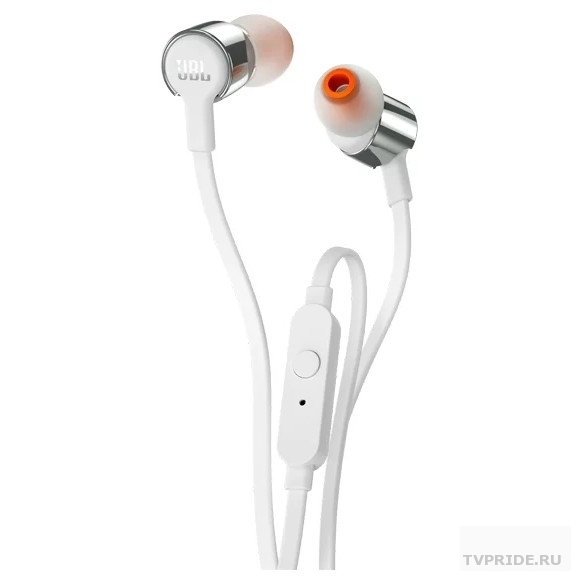 JBL T210 WITH 1.2м белый/ серый проводные