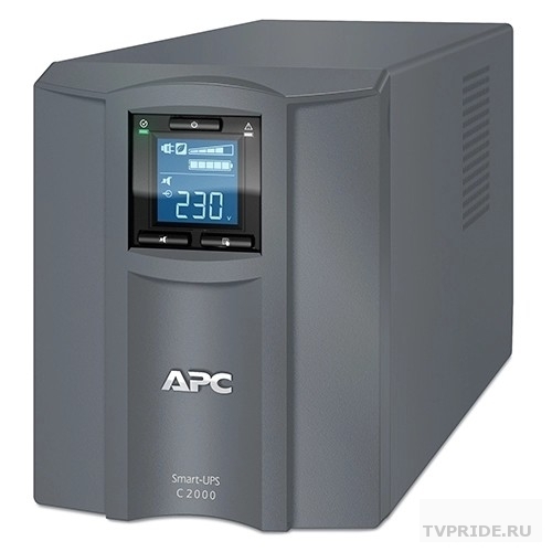 APC Smart-UPS C 2000VA SMC2000I-RS ine-Interactive, 2000VA / 1300W, Tower, IEC, LCD, USB