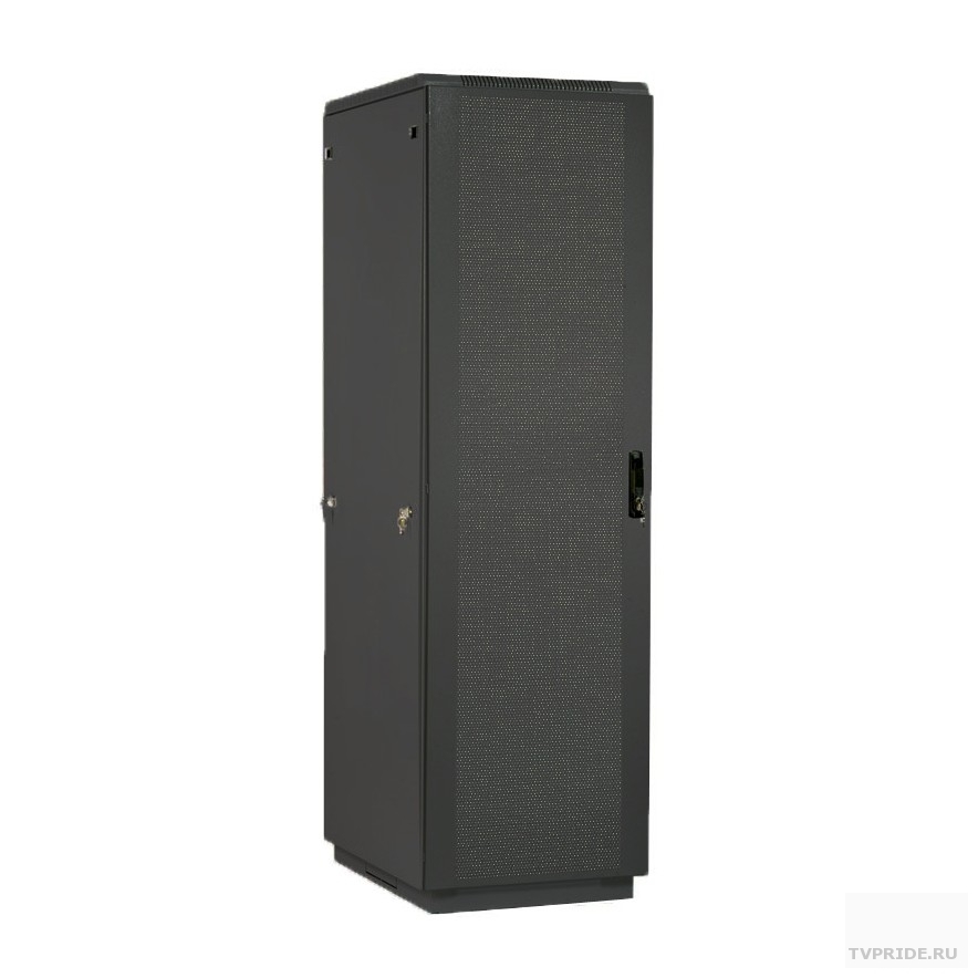 ЦМО Шкаф телекоммуникационный напольный 42U 600 х 1000 дверь перфорированная 2 шт., цвет чёрныйШТК-М-42.6.10-44АА-9005