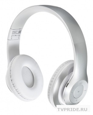 Digma BT-14 серебристый матовый/белый беспроводные bluetooth оголовье 1067493