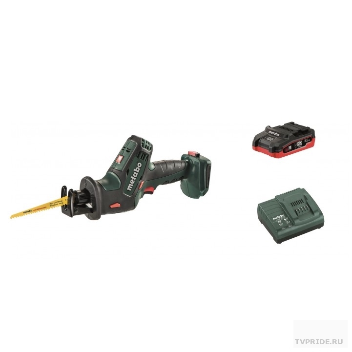 Metabo SSE18LTXCompact Акк.ножовка1х3,5 Ач LiHD  ЗУ ASC3 T0334