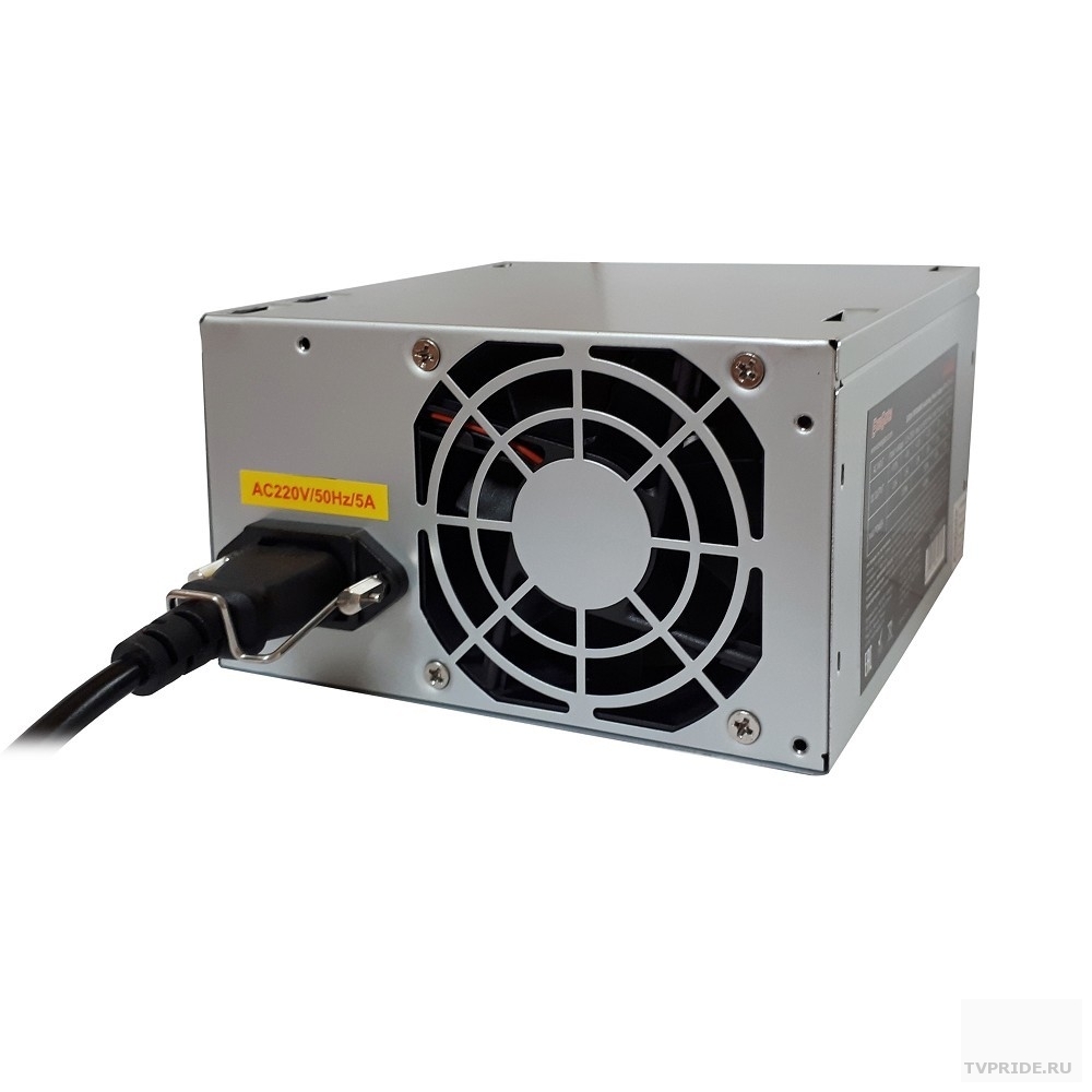 Exegate EX253682RUS-S Блок питания AA400, ATX, SC, 8cm fan, 24p4p, 2SATA, 1IDE  кабель 220V с защитой от выдергивания