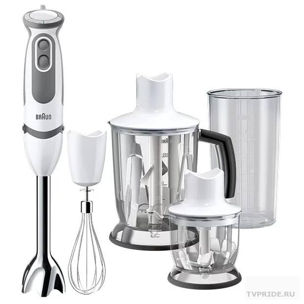Блендер погружной Braun MQ5045 Aperitive, 750Вт, погружной, белый