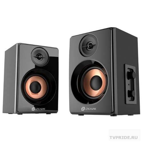Колонки Oklick OK-163 2.0 черный 6Вт