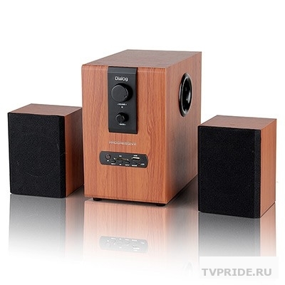 Dialog Progressive AP-150 BROWN - колонки 2.1, 10W25W RMS, USBSD reader