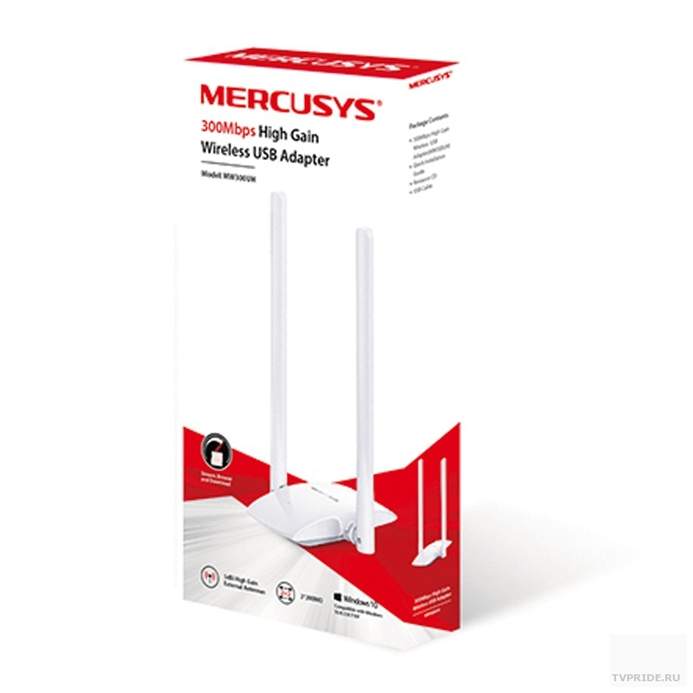 Mercusys MW300UH N300 Wi-Fi USB адаптер высокого усиления