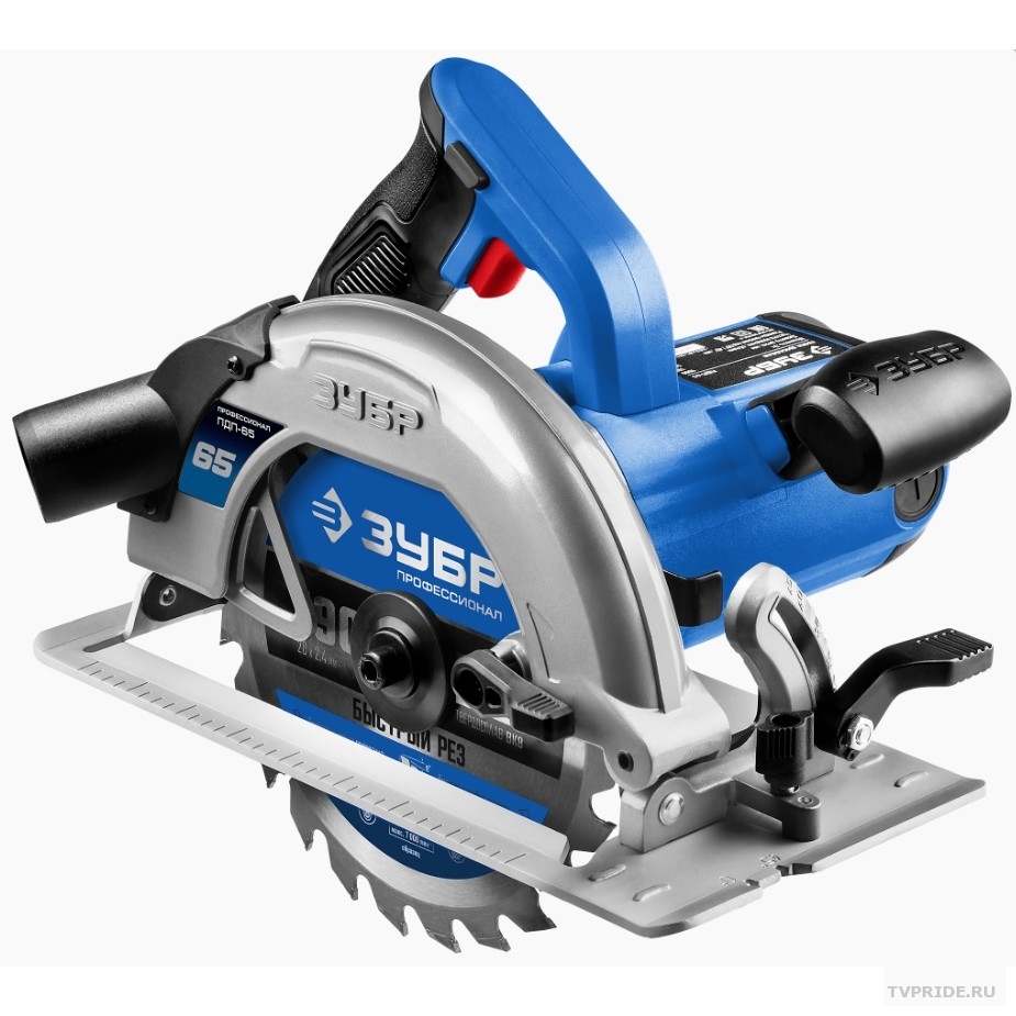 ЗУБР Пила дисковая ПДП-65  90°-65 мм, диск 190 мм, 1600 Вт 