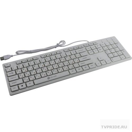 Клавиатура Oklick 500M белый USB slim Multimedia 1061586