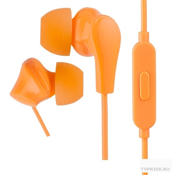 Perfeo наушники внутриканальные c микрофоном ALPHA оранжевые