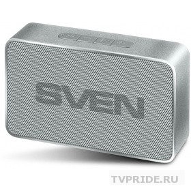 SVEN PS-85, серебро 5 Вт, Bluetooth, FM, USB, microSD, 600мАч