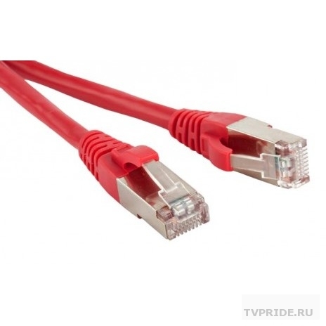 Hyperline PC-LPM-STP-RJ45-RJ45-C5e-3M-LSZH-RD Патч-корд F/UTP, экранированный, Cat.5е, LSZH, 3 м, красный