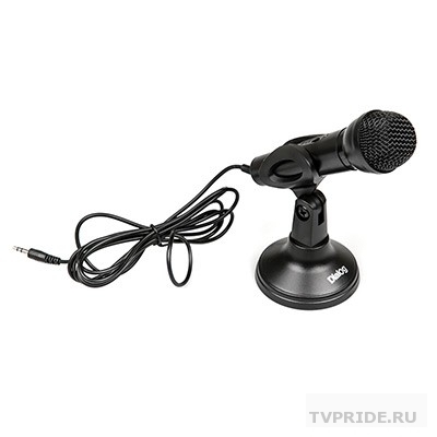 Микрофон Dialog M-150B конденсаторный, настольный, с кнопкой включения, черный