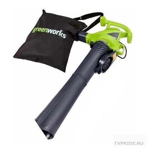 Greenworks Воздуходув-Садовый Пылесос электрический GBV2800, 2800W 2402707