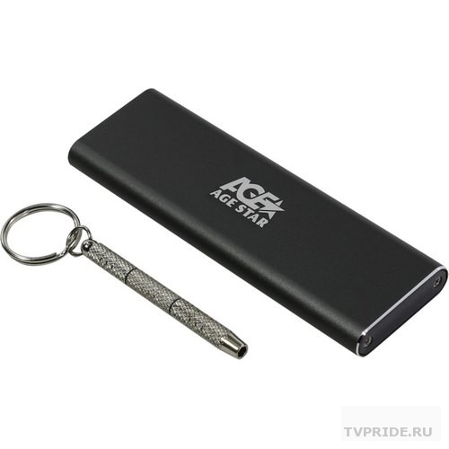 AgeStar 3UBNF1 GRAY USB 3.0 Внешний корпус M.2 NGFF B-key AgeStar 3UBNF1 GRAY, алюминий, серый