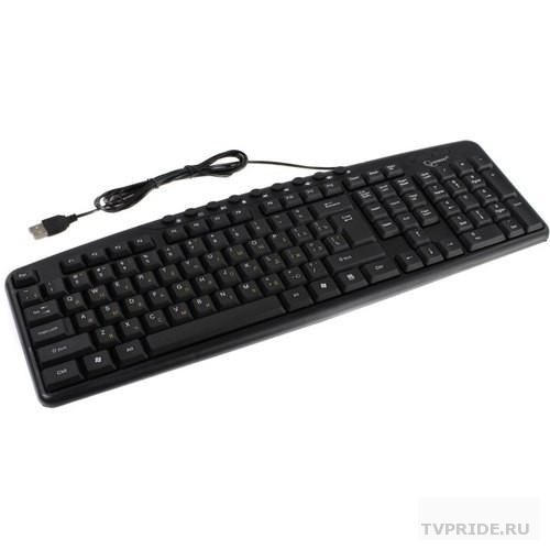 Клавиатура Gembird KB-8340UM-BL USB, черный, 107 клавиш  9 доп. клавиш, кабель 1.7 метра