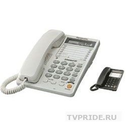 Panasonic KX-TS2365RUB черный 16-зн ЖКД, однокноп.набор 20 ном., автодозвон, спикерфон 