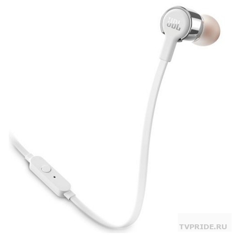 Наушники JBL Гарнитура T210, 16 Ом, 98 dB, серый JBLT210GRY