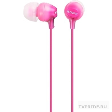 Наушники вкладыши Sony MDR-EX15LP 1.2м розовый проводные в ушной раковине MDREX15LPPI.AE