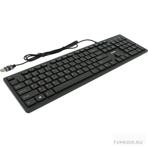 Клавиатура Sven KB-E5800 чёрная 104 кл.12Fn, Slim, островн. кл.