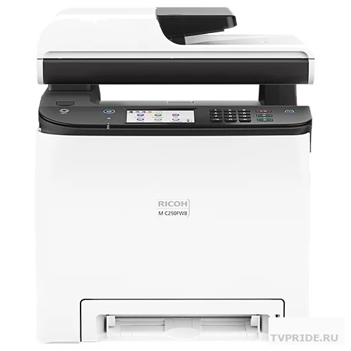 Ricoh M C250FWB МФУ, А4, Цветное лазерное, 25 стр/мин, факс, принтер, сканер, копир, Wi-Fi, дуплекс, сеть, картридж 408327