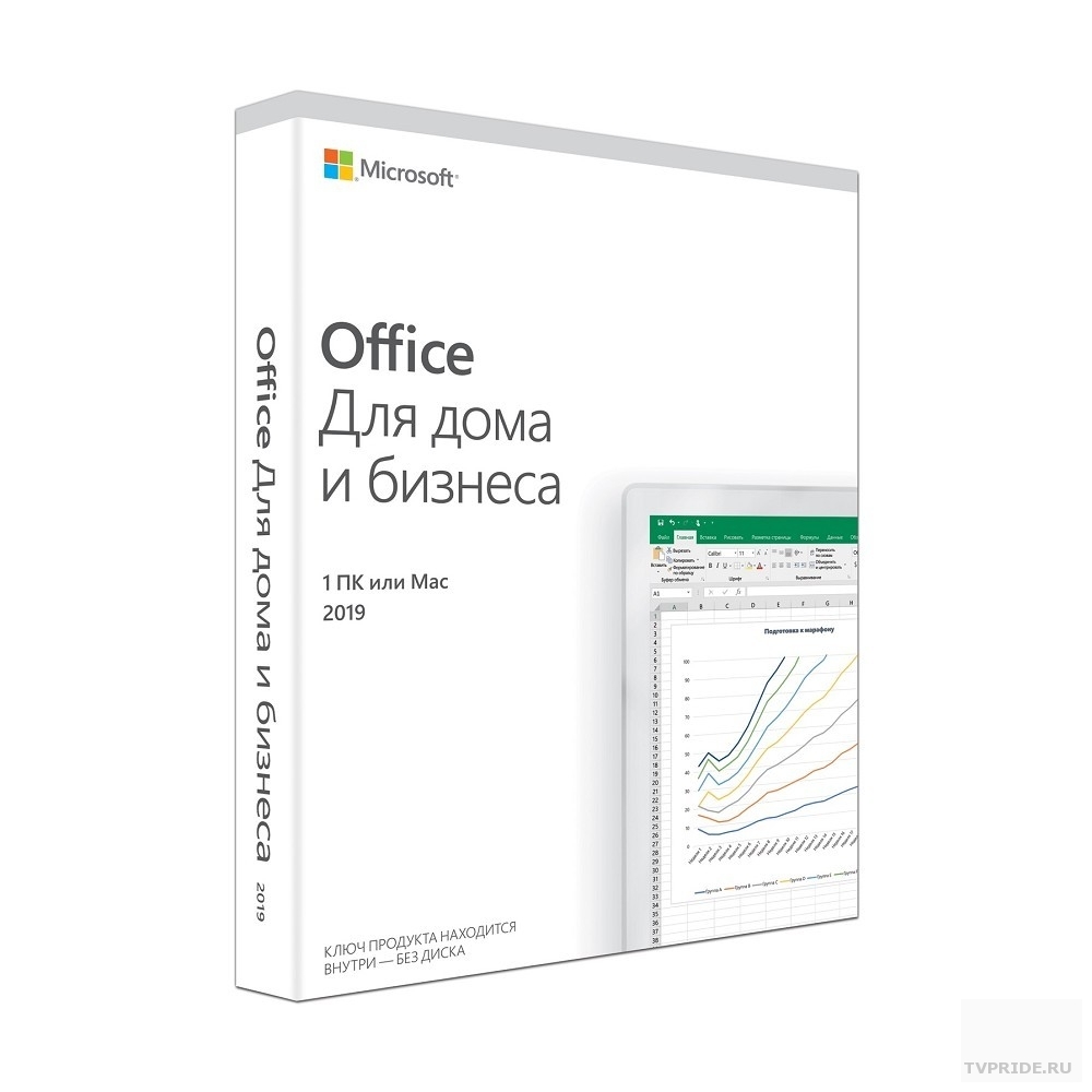 T5D-03361 Microsoft Office Home and Business 2019 Russian Only Medialess P6 MAC / Windows 10