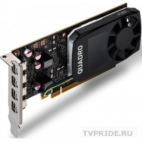 VGA PNY NVIDIA Quadro P1000, 4 GB GDDR5/128-bit, PCI Express 3.0 x16, DP 1.4x4 VCQP1000DVIV2-PB RTL