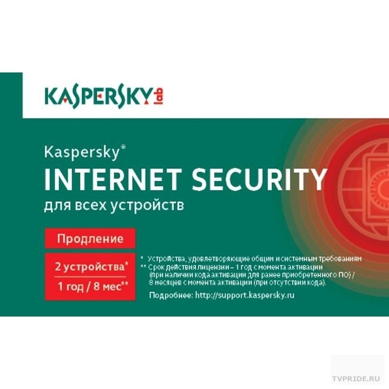 KL1939ROBFR Kaspersky Internet Security Russian Edition. 2-Device 1 year Renewal Card 909093 1402779