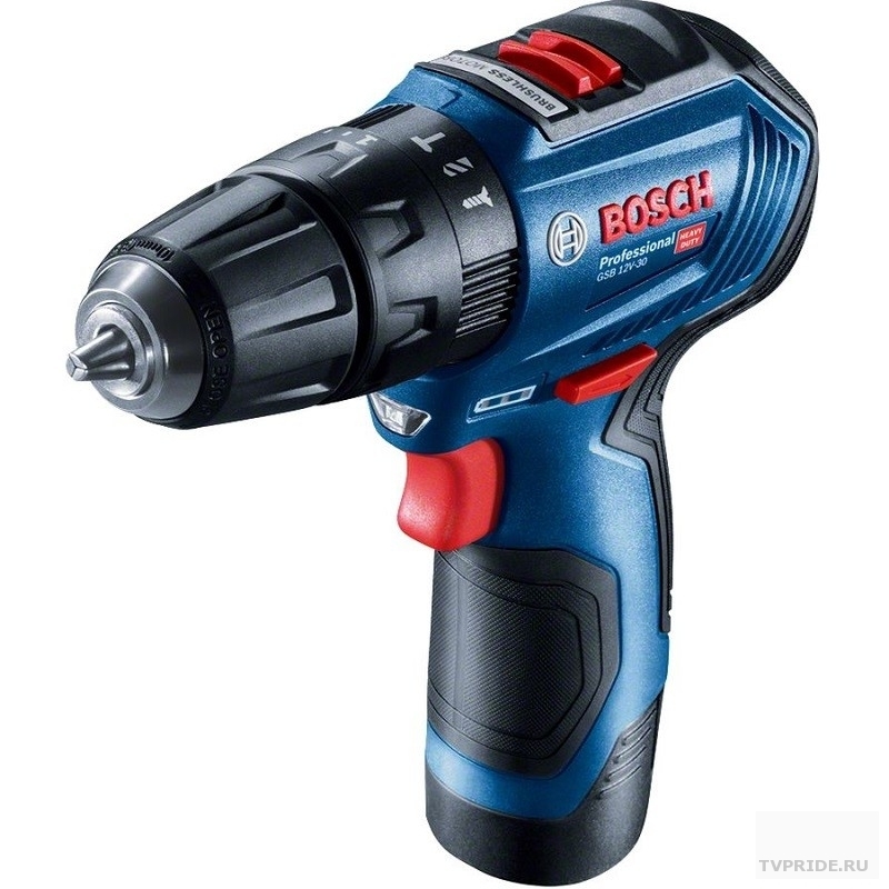 Bosch GSB 12V-30 Ак.др-шур 06019G9120  12 В, 2x2,0 Ач, чем 