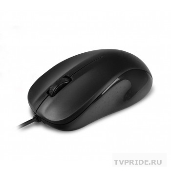 CBR CM 131c Black, Мышь проводная, оптическая, USB, 1200 dpi, 3 кнопки и колесо прокрутки, ABS-пластик, возможность нанесения логотипа, длина кабеля 2 м, цвет чёрный