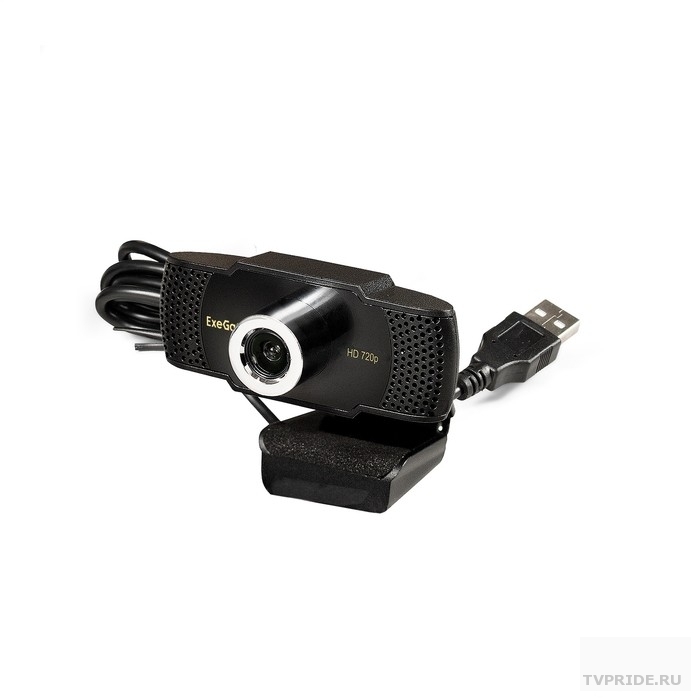 Exegate EX287377RUS Веб-камера ExeGate BusinessPro C922 HD матрица 1/3" 1,3 Мп, 1280х720, 720P, 30fps, 4-линзовый объектив, ручной фокус, USB, микрофон с шумоподавлением, универсальное крепление