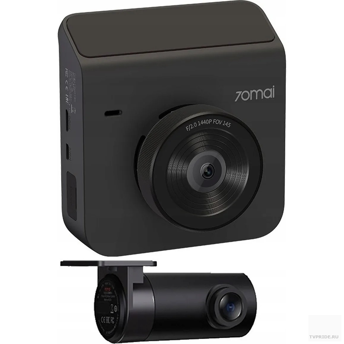 Видеорегистратор c камерой заднего вида 70mai Dash Cam A400Rear Cam Set A400-1 белый Midrive A400-1