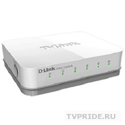 D-Link DGS-1005A/F1A Неуправляемый коммутатор с 5 портами 10/100/1000Base-T, функцией энергосбережения и поддержкой QoS