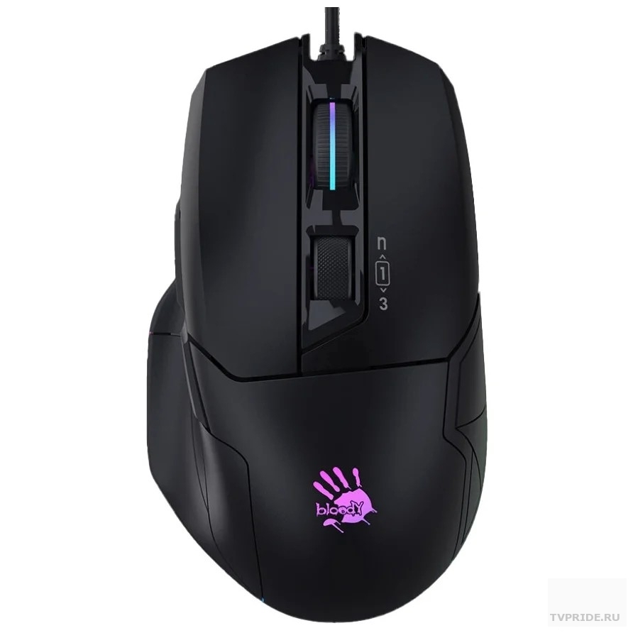 A-4Tech Мышь Bloody W70 Max BLACK оптическая 10000dpi USB 10but 1431296 