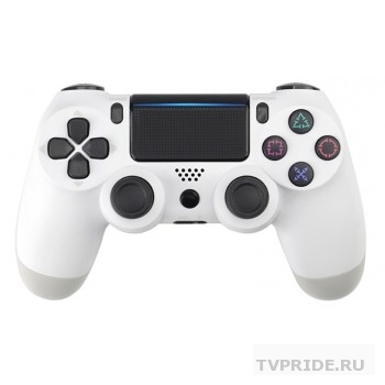 CBR CBG 960 White, Игровой манипулятор для PS4 беспроводной Bluetooth, PC/PS3 проводной USB, 2 вибро-мотора, 2 аналоговых стика, D-pad, 14 кнопок, белый