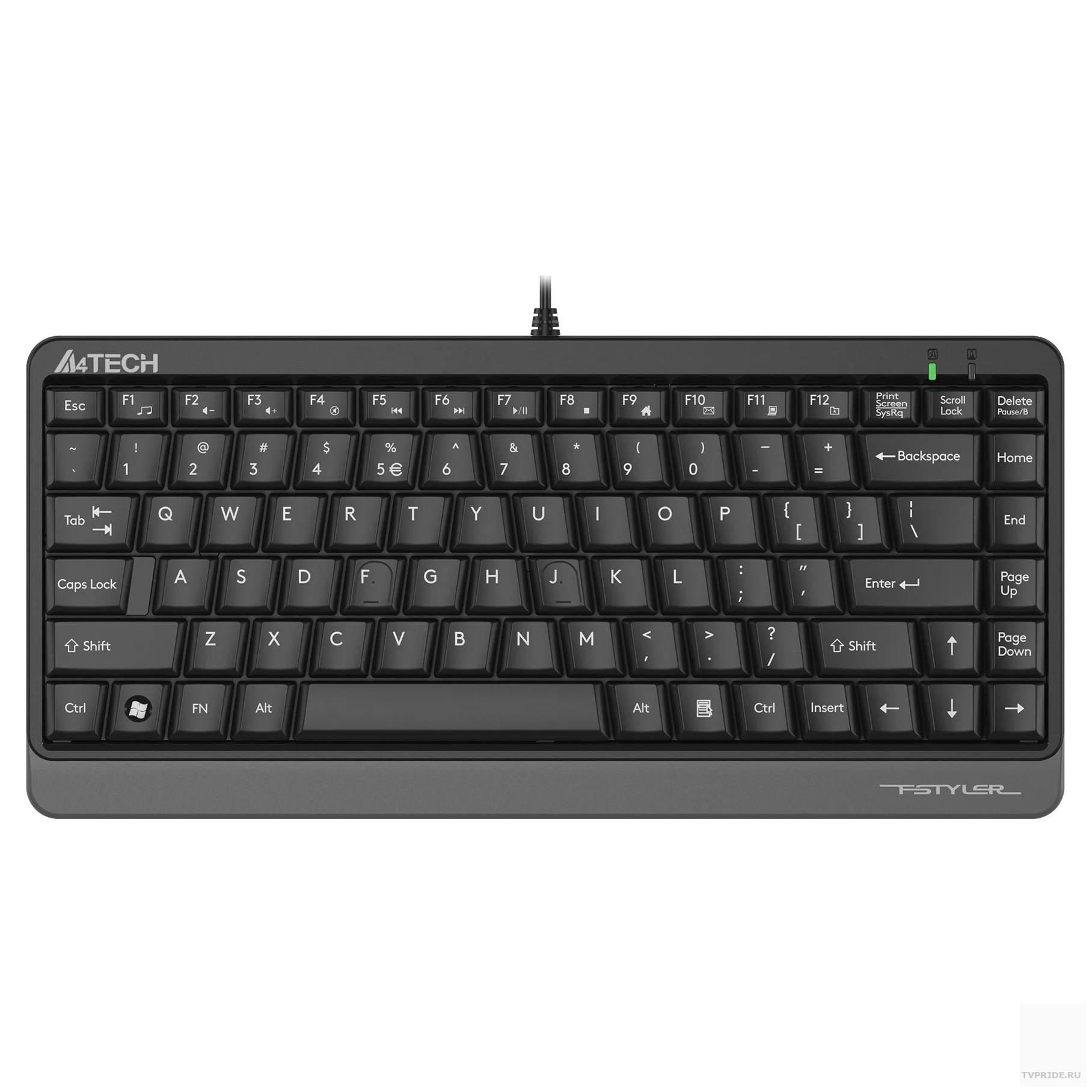 Клавиатура A4Tech Fstyler FKS11 черный/серый USB 1530201