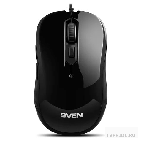 Мышь Sven RX-520S чёрная бесшумн. клав, 51кл. 3200DPI, блист