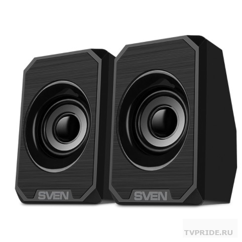 SVEN 180, чёрный, USB, акустическая система 2.0, мощность 2x3 ВтRMS