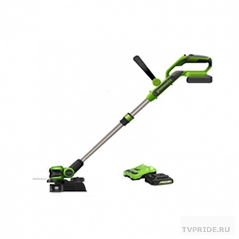 Greenworks G24LT30K4 Триммер аккумуляторный , 24 V, 30,5 см, с АКБ 4Ач и ЗУ 2110407UB